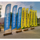 Custom Outdoor Flags Feather Advertising Flags with Base and high quality and any size