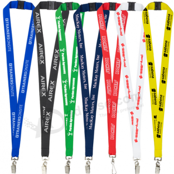 Two Color Lanyards Name Tag Lanyards for Sale in Bulk