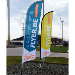 Banderas impresas personalizadas fabricante de la bandera de publicidad swooper barato