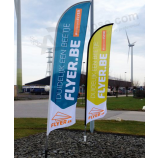 Benutzerdefinierte gedruckte Flags billige Swooper Werbung Flag Hersteller