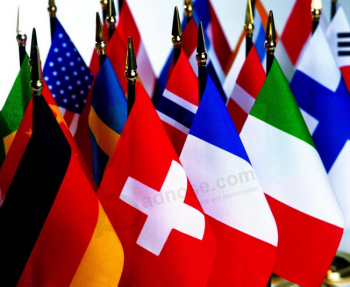 Nationale wehende Handflaggen des Polyesters für Welt