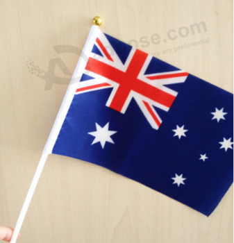 Hand Flag Australia with Hand Flag Pole Wholesale with high quality and any size