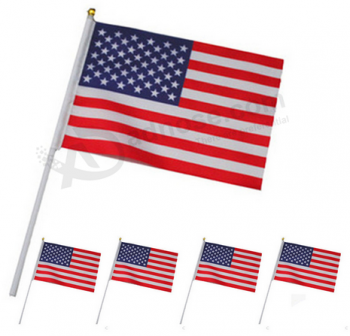 Banderas de mano del estado de alta calidad de los EEUU al por mayor a granel