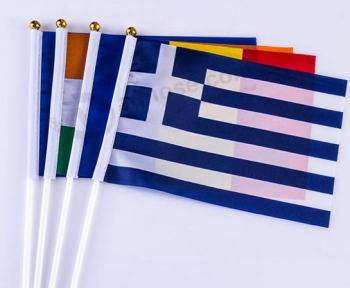 Wholesale National Hand Flag for Outdoor Sports with high quality and any size
