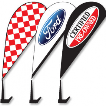 Wholesale Fashionable Tear Drop Car Window Flags with high quality and any size
