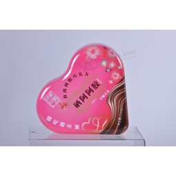 Custom  heart shaped food tin box