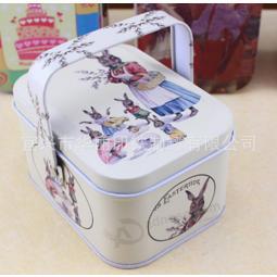 Creative hand-hold tin box for kids