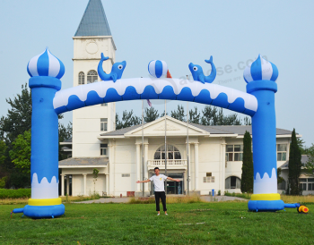 O mais novo design crianças parque arco inflável personalizado