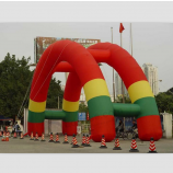 Doppio arco gonfiabile decorativo personalizzato per la pubblicità