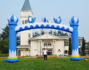 Bule Inflatable Arch Commercial Archway for Children's Park