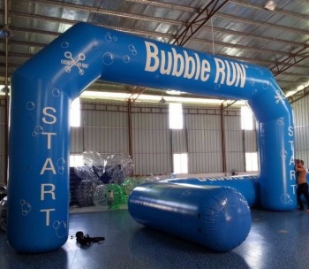 custome PVC / OXFORD inflatable arch,blue bubble arch