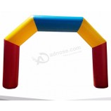 Venta caliente colorida iluminación al aire libre personalizado publicidad línea final arco inflable