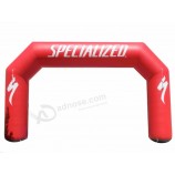 Voûte gonflable de haute qualité de voûte d'arche de couleur rouge avec le logo à vendre