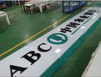 Wholesale customized high quality vacuum forming plastic led advertising board for shop