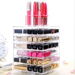 Dr.aaiende Lippenstift toren preMiuM acryL roterende LipgLoSs houder Make-up organizer