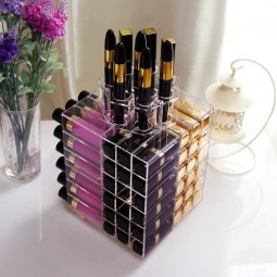 Mooie 360 ​​graden Dr.aaiende Make-up organizer opbergruiMte acryL Lipstick dispLay standaard