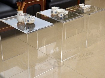 家の装飾透明アクリル家具コーヒーテーブル