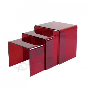 U Shape Acrylic coffee Tea Table
