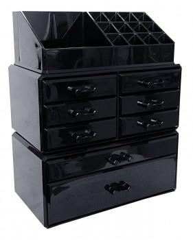 черный акриловый косметический косметический органайзер ящики для хранения ящиков для ящиков