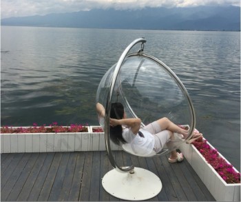 Acrylic Floor Standing Bubble Chair