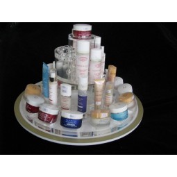 Ronde heLdere spiegeL witte acryL cosMetische dispLay stand groothandeL 