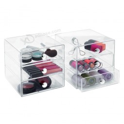 Best Selling Clear Makeup Organizer with 3 Drawers