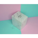 White Luxury Acrylic Eyelash Packaging Box Wholesale 