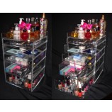 开顶丙烯酸化妆品化妆品组织者与5个抽屉批发 