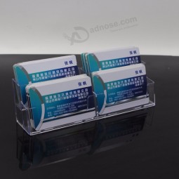 4 слот прозрачный акриловый пластик визитная карточка держатель оптом 