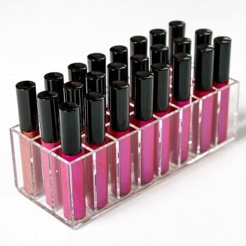 Dust Free Clear Acrylic 24 Lipstick Holder Wholesale 