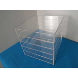 Wholesale Clear Acrylic Cosmetic Makeup Organizer Counter top with Drawer