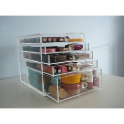 GroothandeL aangepaste acryL make-up organizer met 5 Laden