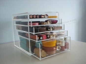 Wholesale Custom Acrylic Makeup Organizer with 5 Drawers
