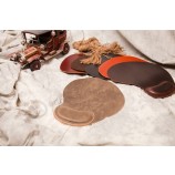 Tapis de souris en gros de quaLité supérieure en cuir véritabLe créatif personnaLisé