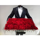 Generous 104PCS Big Retangular Acrylic Flower Box Wholesale 