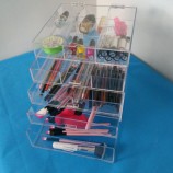 Handgemaakte muLtifunctioneLe make-up organizer opsLag groothandeL 