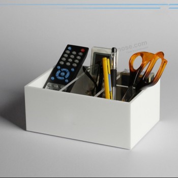 StyLo acryLique bLanc/Boîte de rangement de papeterie de crayon en gros 