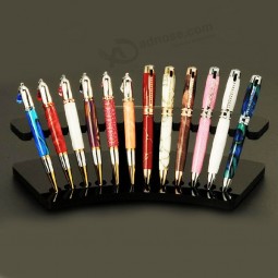 12 Pen Black Acrylic Pen Display Stand Wholesale 