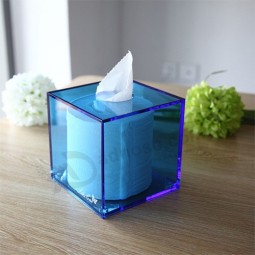 Aangepaste acryL tissue box vierkante doos groothandeL