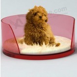Various Colors of Acrylic Curved Dog Bed