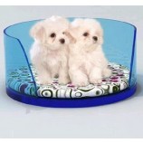 8mm Oval Acrylic Pet Bed, Plastic Animal Beds for Dog, Cat