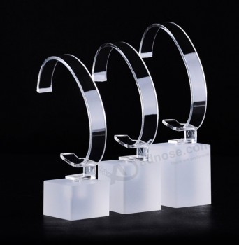 New Frosted Clear Acrylic Watch Display for Jewelry Showcases & Countertops