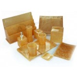 5 Piece Noble Gold Acrylic Bathroom Accessories