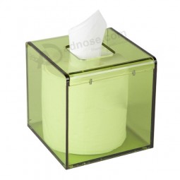 Bunte quadratische AcryL Lucite. Tissue Box