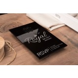 Wholesale Black Acrylic Invitations for Occasions