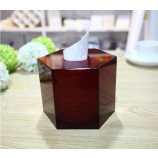 Neues Design Hexagon AcryL Serviette Box GroßhandeL 