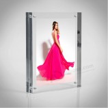 Desktop Free Standing Acrylic Magnetic Photo Frame