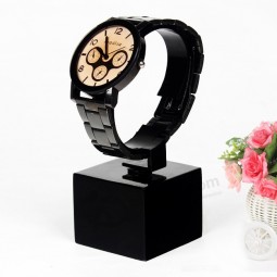 ブラックアクリルの時計のブレスレットのディスプレイ、ジュエリーディスプレイ卸売 
