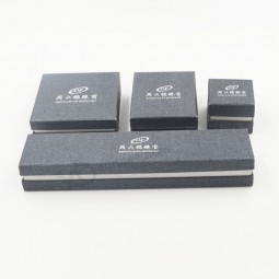 卸売カスタマイズされた高品質の安いカスタマイズされたシルバーロゴの印刷宝石箱 (J04-e2)