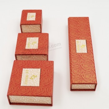 定制高品质浪漫戒指手链珠宝饰品盒 (J10-E1)